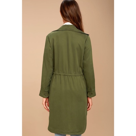 BB DAKOTA Averie Olive Green Utility Jacket ✨ NEW - Picture 5 of 9